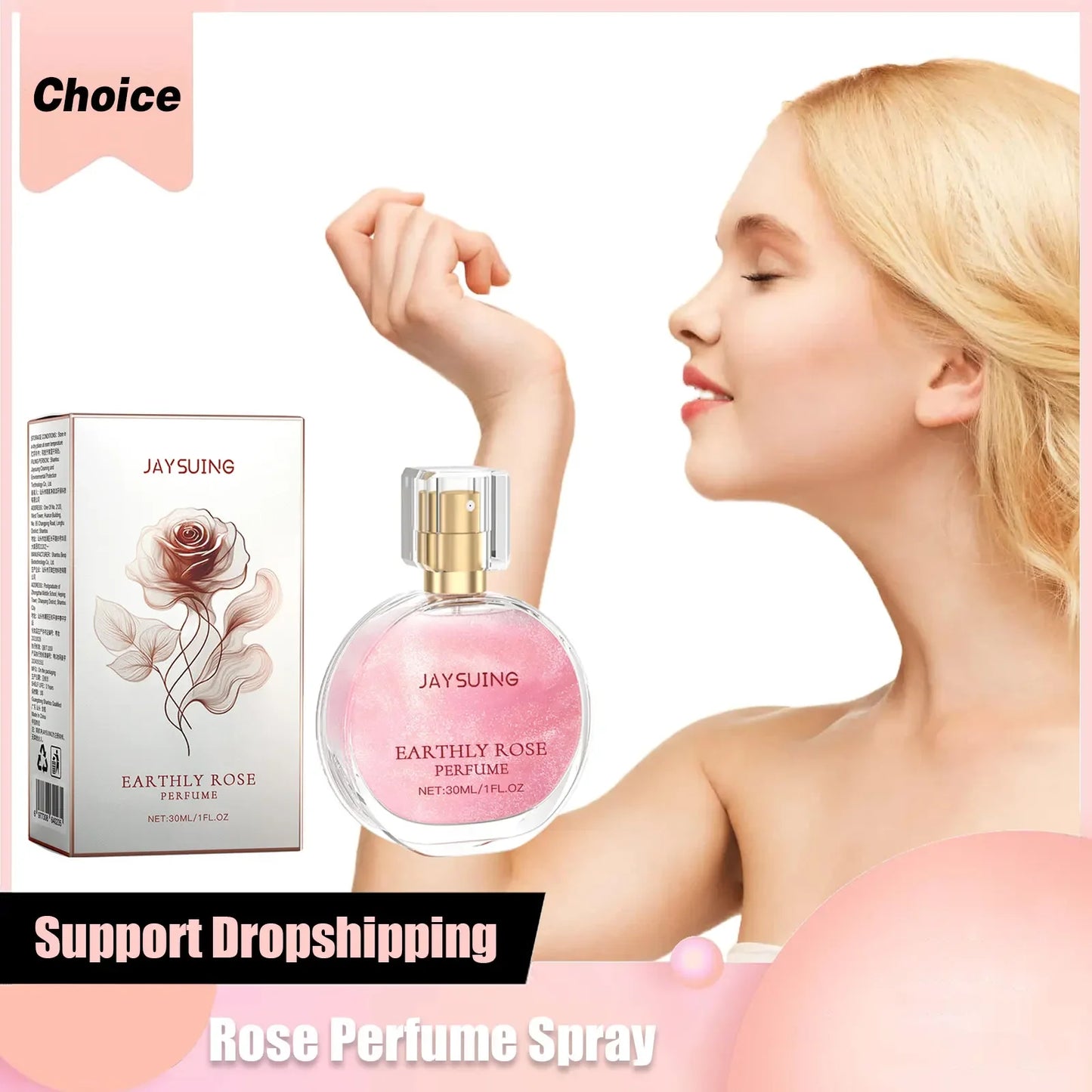 Jaysuing Enchanter Rose Pheromone Perfume for Women | Long-Lasting Floral Scent | 30ml