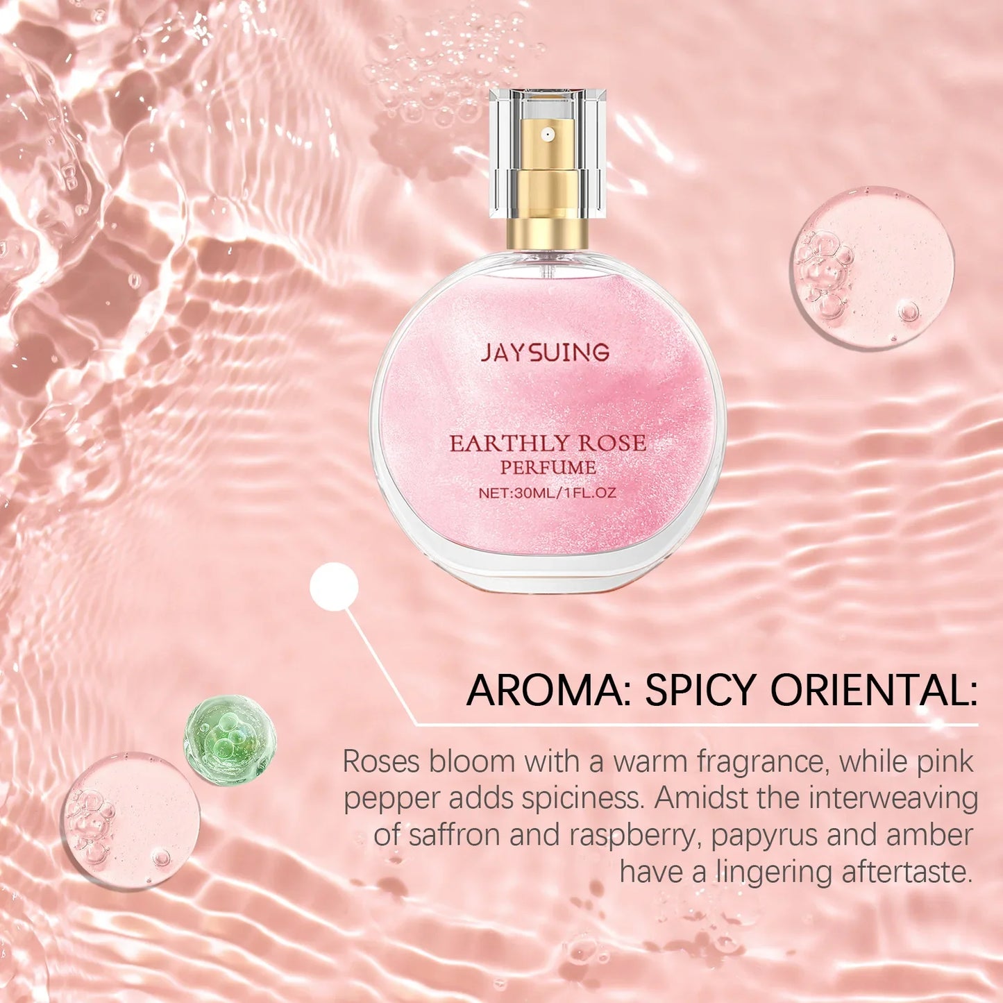 Jaysuing Enchanter Rose Pheromone Perfume for Women | Long-Lasting Floral Scent | 30ml